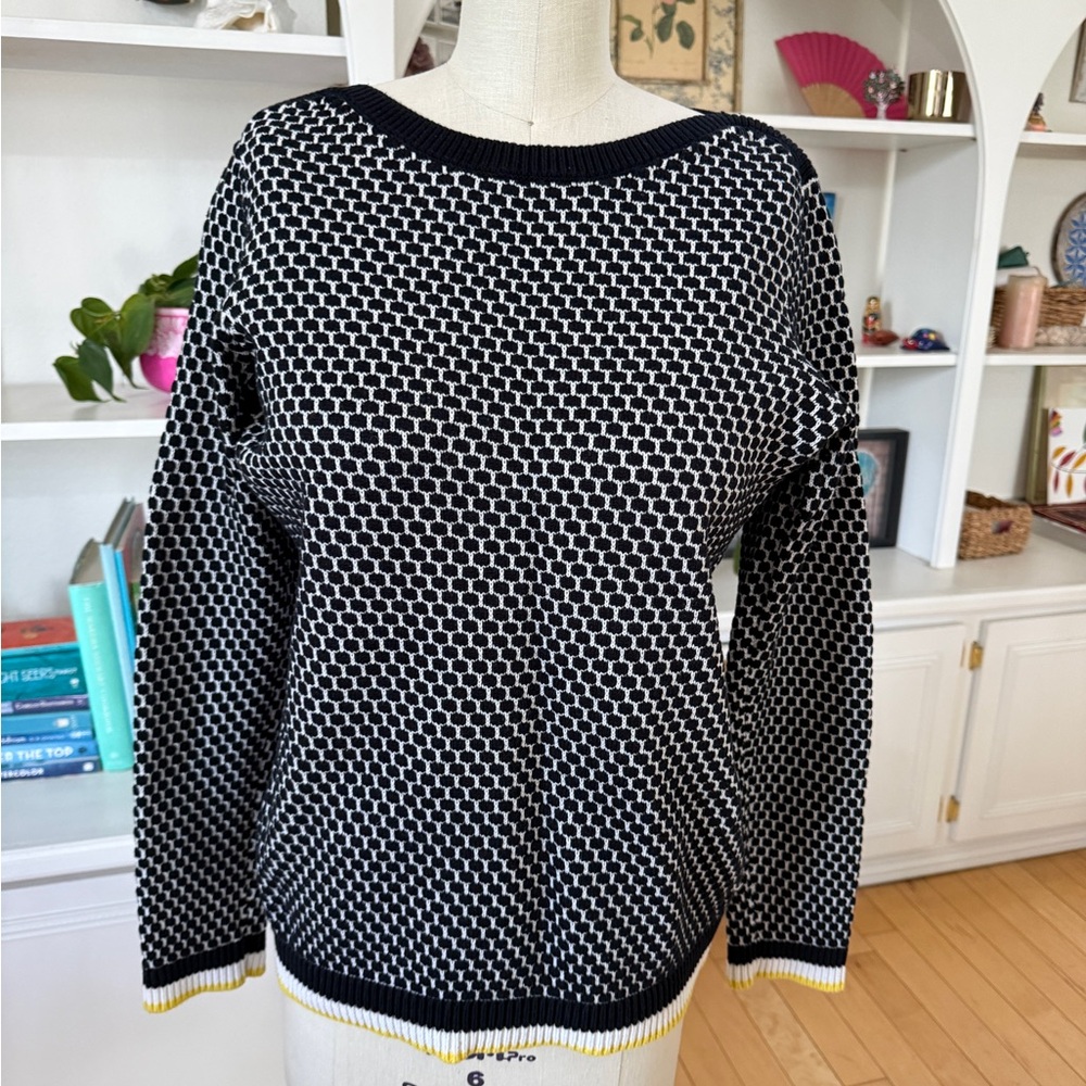 ESPRIT Black and White Patterned Sweater
